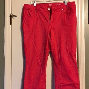 Great year-round persimmon color jeans